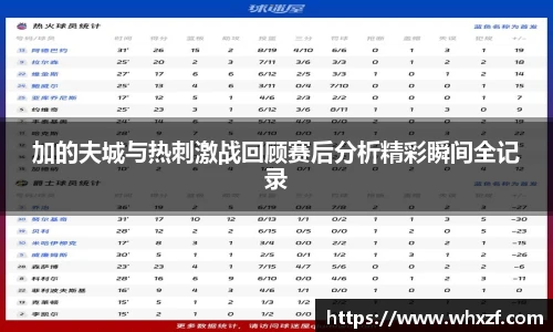 yy体育加的夫城与热刺激战回顾赛后分析精彩瞬间全记录